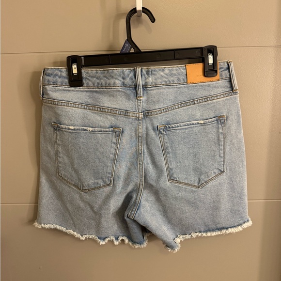 Dear John Light Blue Distressed Jean Shorts - Picture 2 of 6